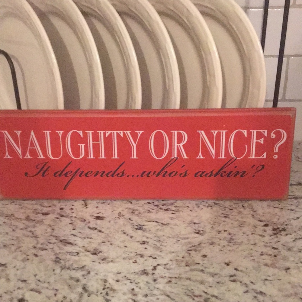 Wooden sign